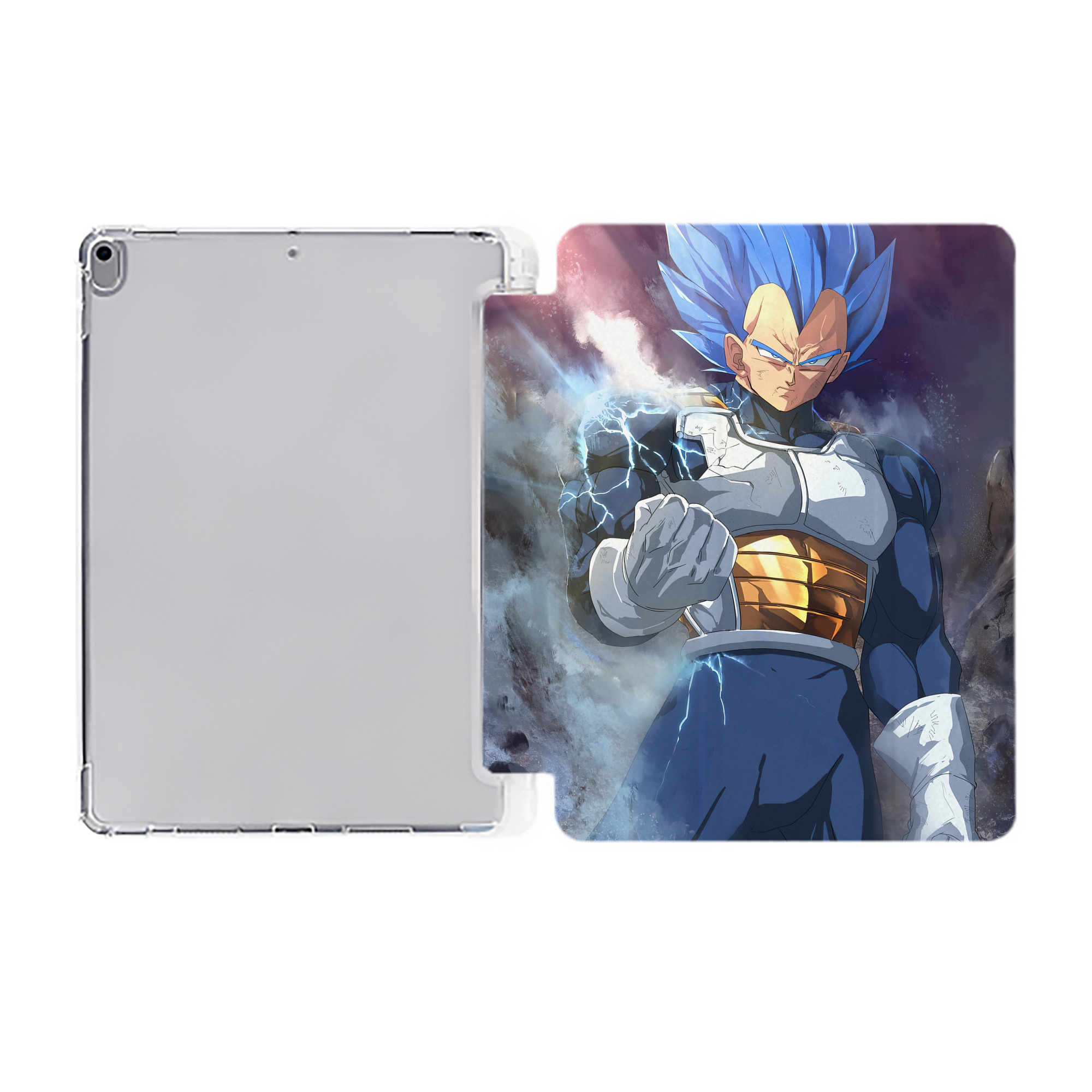（画像用） ドラゴンボール DRAGON BALL IPad ケース ペン収納付き 三つ折りスタンド PUレザー×シリコン 対応機種9.5/10.5/10.9インチ